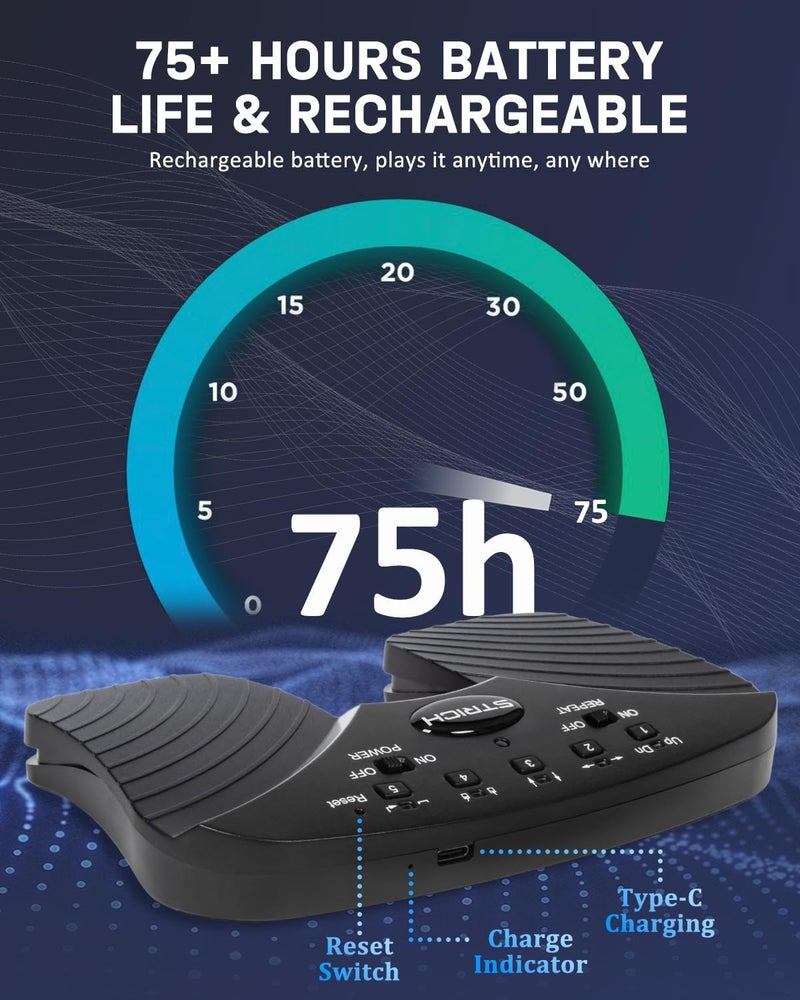 STRICH Wireless Page Turner Pedal, 5 Modes, Portable & Anti-slip, Footswitch Page Turner Quiet Operation for iPad, Performances and Teaching, SPT-20 - Image 3